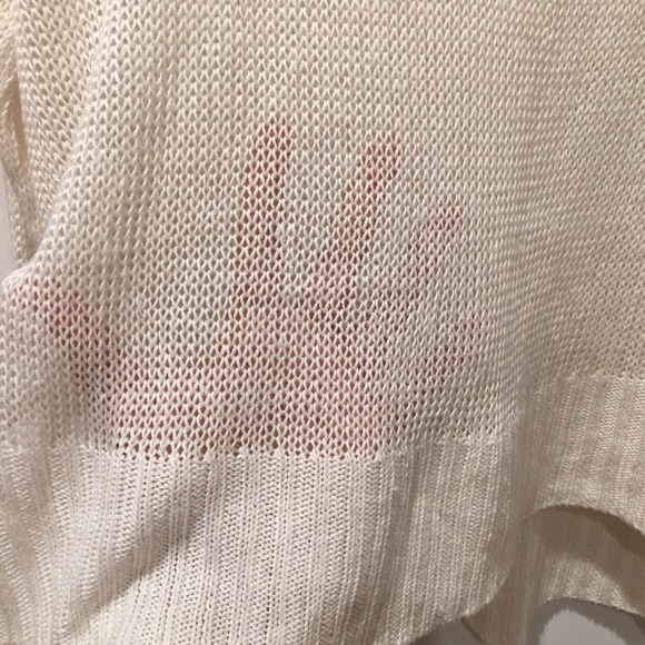 Acrobat Brand White Knit Crew Pullover Sweater S - Picture 8 of 8